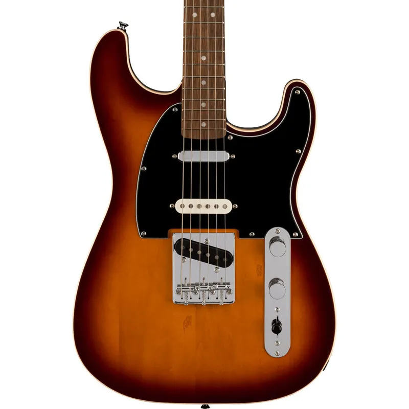 Squier Paranormal Custom Nashville Stratocaster Electric Guitar, Chocolate 2-Color Sunburst Fast Shipping