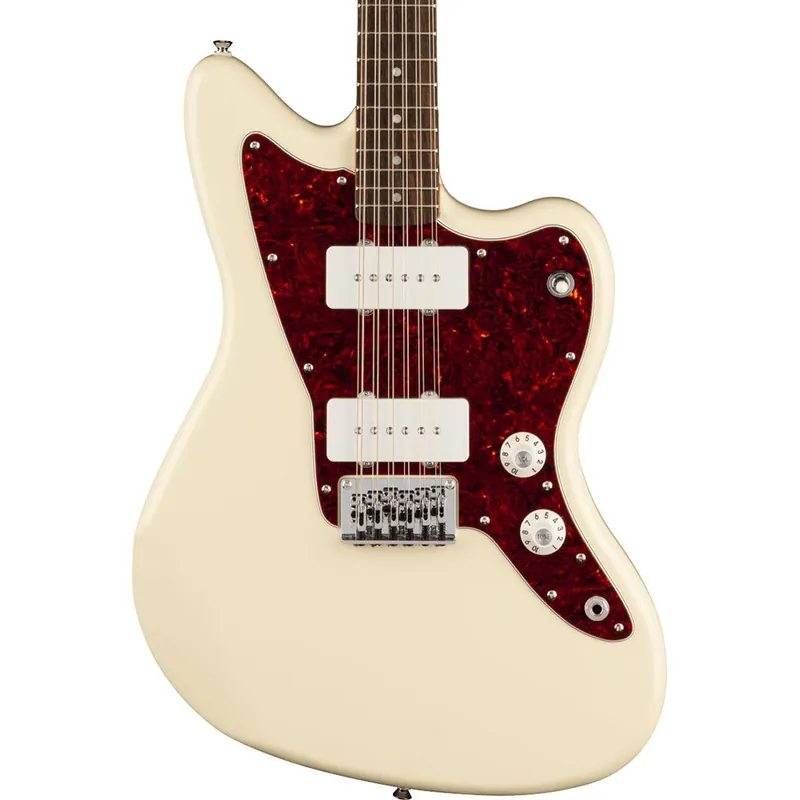 Editor’s Pick Squier Paranormal Jazzmaster XII 12-String Electric Guitar, Tortoise Pickguard, Olympic White