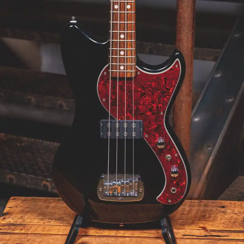 2022 G&L Tribute Series Fallout Electric Bass Guitar Jet Black W/ OGB - Used Last Chance