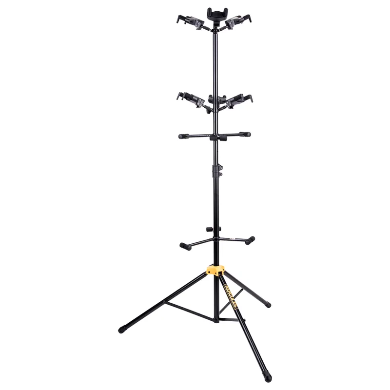 Bargain Hercules GS526B Plus Series Universal 6-Piece Guitar Autogrip Display Stand